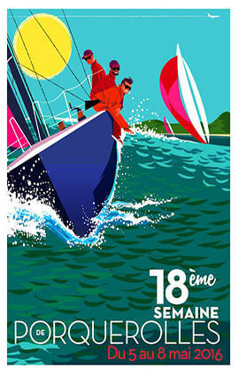French Riviera Illustration