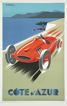 French Riviera Illustration