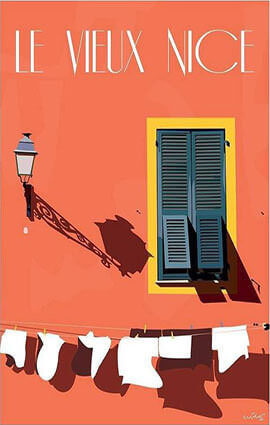 Vieux-Nice Illustration by Eric Garence