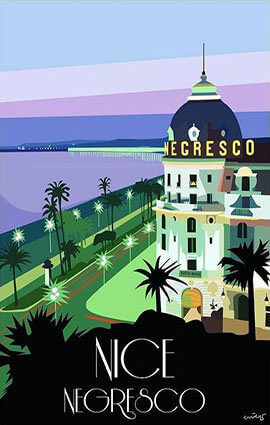 Negresco hotel Illustration by Eric Garence