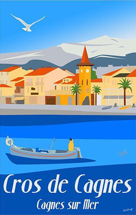 Cros-de-Cagnes Illustration by Eric Garence