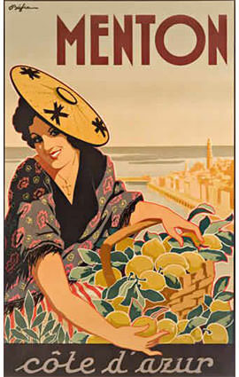 French Riviera Illustration