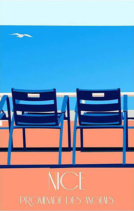 Promenade des Anglais Illustration by Eric Garence