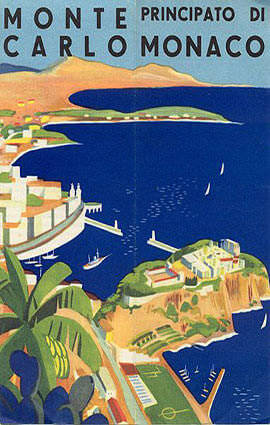 French Riviera Illustration