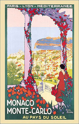 French Riviera Illustration