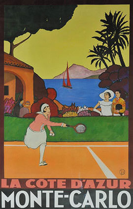French Riviera Illustration