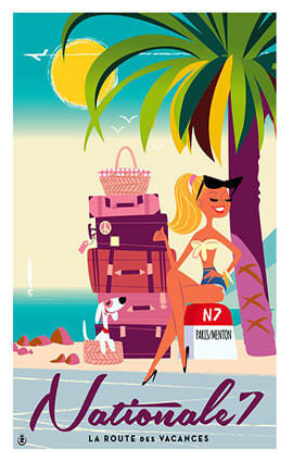 French Riviera Illustration by Monsieur Z