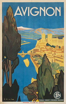 French Riviera Illustration
