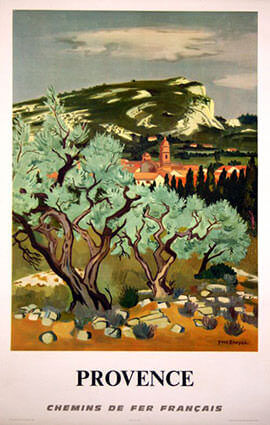 French Riviera Illustration