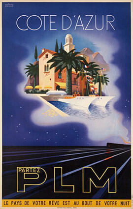 French Riviera Illustration