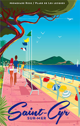 French Riviera Illustration by Monsieur Z