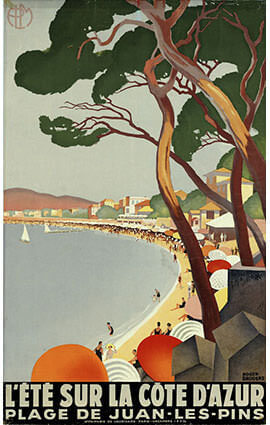 French Riviera Illustration