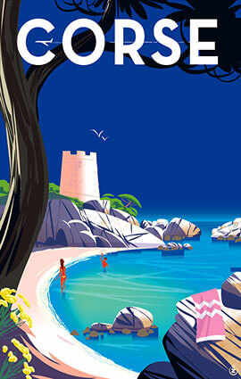 Corse Illustration by Monsieur Z