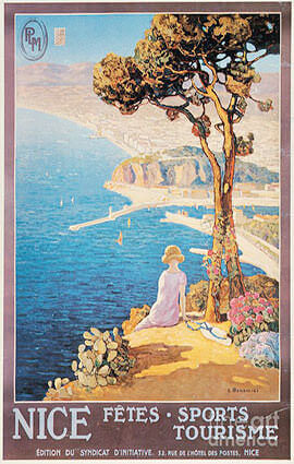 Nice fêtes sports tourisme illustration