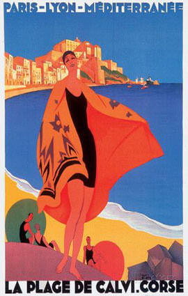 La plage de Calvi illustration