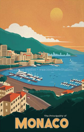 Monaco Illustration by Alex Asfour