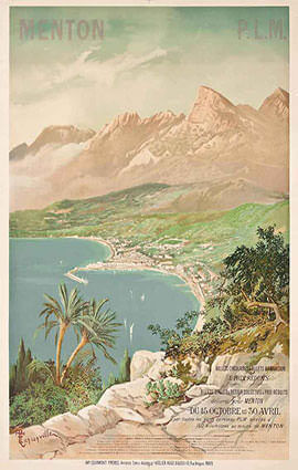 Menton Illustration by Henri Ganier Tanconville