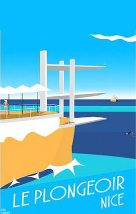 Le plongeoir de Nice Illustration