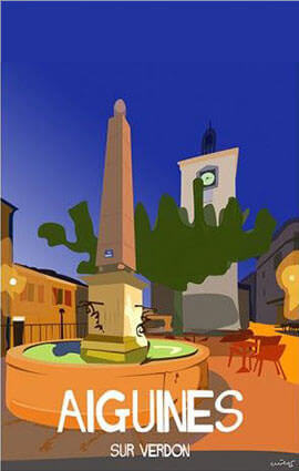 Aiguines sur Verdon Illustration