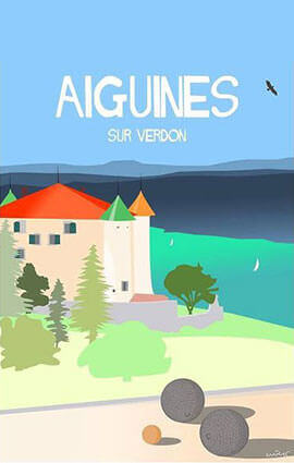 Aiguines sur Verdon Illustration