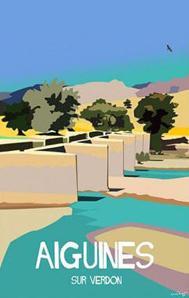 Aiguines sur Verdon Illustration
