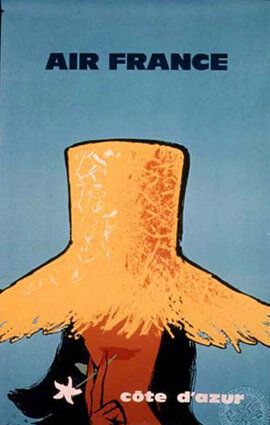 French Riviera Illustration
