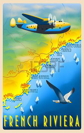 The French Riviera illustration
