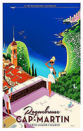 Roquebrune Cap Martin illustration