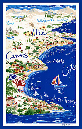 French Riviera Illustration by Ralph Lauren