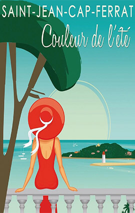 French Riviera Illustration