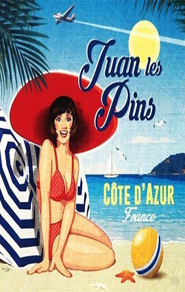 French Riviera Illustration