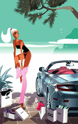 French Riviera babe
