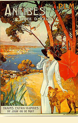 French Riviera Illustration