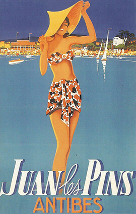 French Riviera Illustration