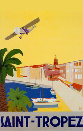 French Riviera Illustration