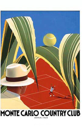 French Riviera Illustration