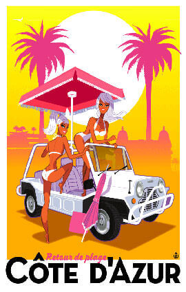 Mini Moke Illustration