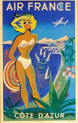 Auric - 1952 French Riviera Illustration
