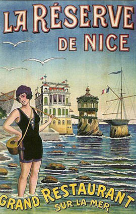 French Riviera Illustration