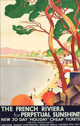 The French Riviera for perpetual sunshine by Roger Brodgers