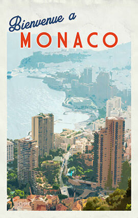Bienvenue à Monaco Illustration