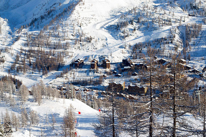Isola 2000 view from the Marmottes ski lift