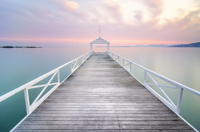 Long exposure on the Bay of Juan-les-Pins