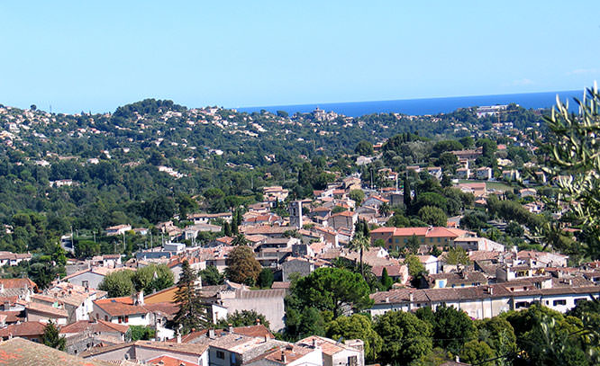 The village of La Colle sur Loup French Riviera