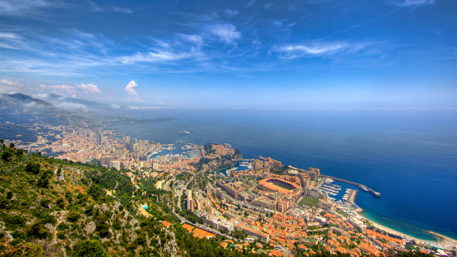 Monaco Blue Sky from les Hauts de Monte-Carlo