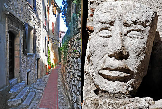 Les calades in La Turbie