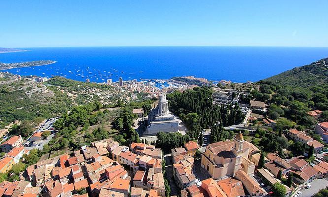 Aerial view of the Tropaeum Alpium