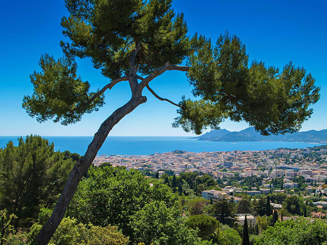 View of Cannes from Le Cannet French Riviera