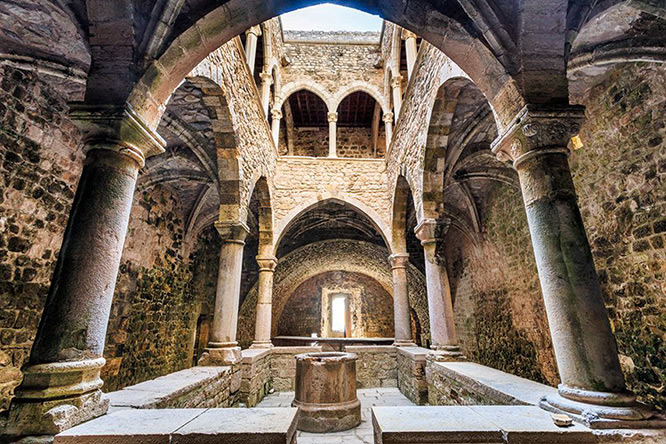 Monastery of the Lérins Abbey in St Honorat Lerins Islands