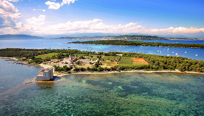Panoramic view of the Lerins Islands